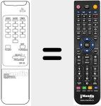 Replacement remote control for REMCON1091