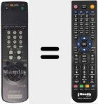 Replacement remote control for RMT-V 259 E (141801061)