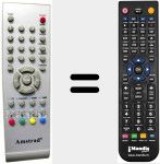 Replacement remote control for REMCON044