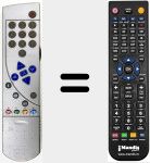 Replacement remote control for TP 910 C (296420614301)
