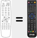 Replacement remote control for REMCON241
