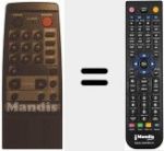 Replacement remote control for REMCON267