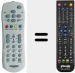 Replacement remote control for RCT116TA1G (21655620)