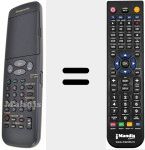 Replacement remote control for VEQ2055