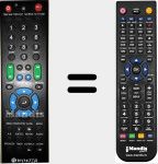 Replacement remote control for ICube1500