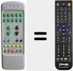 Replacement remote control for Y2