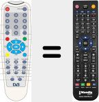 Replacement remote control for TD102
