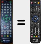 Replacement remote control for MXPVR5298