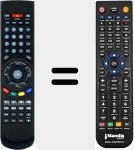 Replacement remote control for HD-X405P