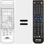 Replacement remote control for REMCON027