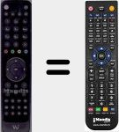 Replacement remote control for Marusys002