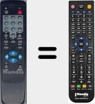 Replacement remote control for RC0896A