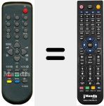 Replacement remote control for R40B02