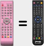 Replacement remote control for TP1510DPNK