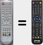 Replacement remote control for DWI3272HD