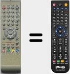 Replacement remote control for RC38EXC