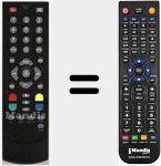 Replacement remote control for RCT5000