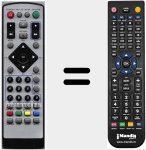 Replacement remote control for NJOY160HD