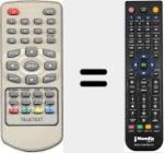 Replacement remote control for TFT2001