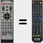 Replacement remote control for T102FTAUSBPVR