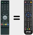 Replacement remote control for HDTP853040