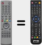 Replacement remote control for ALPHA40006000PVR