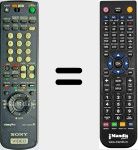 Replacement remote control for RMTV222D (147557822)
