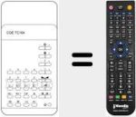 Replacement remote control for TC104