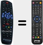 Replacement remote control for TM500-TM600