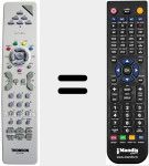 Replacement remote control for 37 LB 130 S5 (REMCON031)