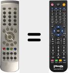 Replacement remote control for RCI6I9 (NW1187R)