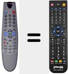 Replacement remote control for 6X8187F
