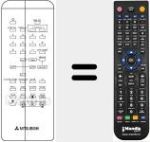 Replacement remote control for RCU7280