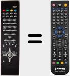 Replacement remote control for RC1082 (20366114)