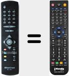 Replacement remote control for RC1243 (20164269)