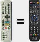 Replacement remote control for RE 11 (600RE1167KD)