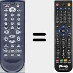 Replacement remote control for Radiola003