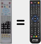 Replacement remote control for TM64 (631020001381)
