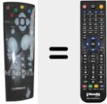 Replacement remote control for U8 (21106200)