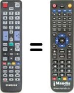 Replacement remote control Samsung WHV12636
