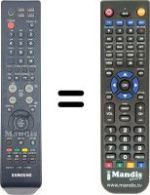 Replacement remote control Samsung WHV3985