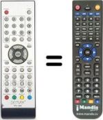 Replacement remote control Denver WHV14321