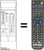 Replacement remote control WHV7165