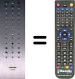 Replacement remote control Toshiba SEC3347