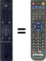 Replacement remote control WHV14345W