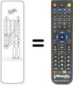 Replacement remote control MDC CTV 9220