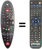 Replacement remote control Telecom ALICE HOME TV (ELSAG)