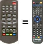 Replacement remote control HVS53325
