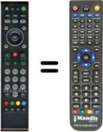 Replacement remote control HVS53498