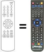 Replacement remote control HVS54479